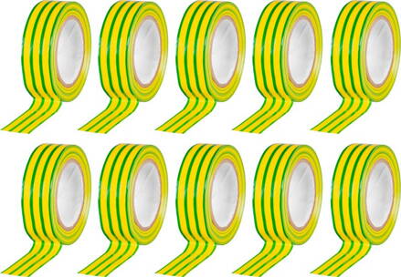 Páska Strend Pro, 19 mm, L-10 m, max. 80°C, 600V, zelenožltá, izolačná, lepiaca, PVC, bal. 10 ks