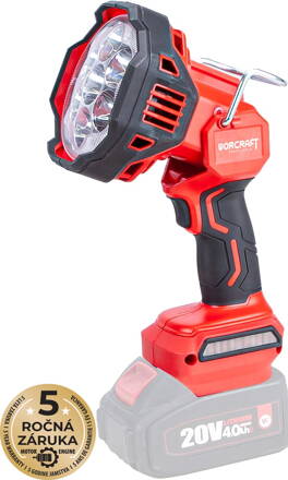 Reflektor Worcraft CLED-S20Li-30WB ShareSYS, 20V Li-ion, ručný, 30 W, 800/1500/2500 lm