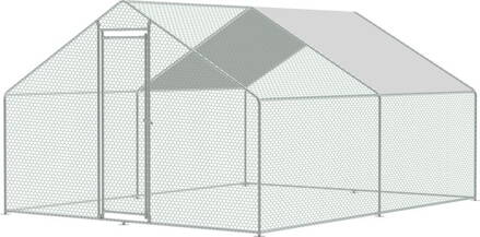 Kurín Strend Pro, pre hydinu, voliéra, klietka,  so strechou, 3x4x2 m