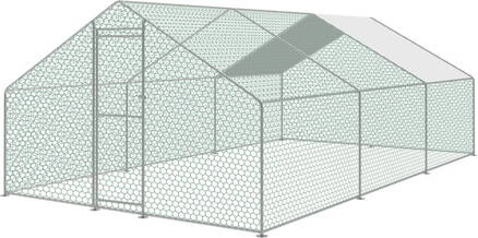 Kurín Strend Pro, pre hydinu, voliéra, klietka, so strechou, 3x6x2 m