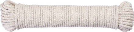 Snura Cloth-Line 20 m/4 mm, Bavlna, biela