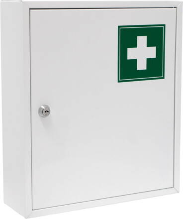 Lekárnička MEDIC, 31x10x36 cm, nástenná, kovová