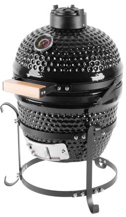Gril BBQ Kamado Egg 13", priemer 27 cm, 35x40,5x55 cm, gril. výška 34,5 cm, čierný
