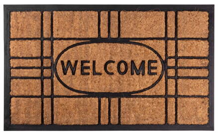 Rohozka MagicHome RBC 196, Welcome, 45x75 cm, guma/kokos