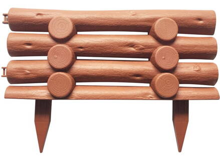 Obruba GF067, 44x31 cm, plastová, hnedá