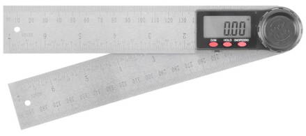 Pravítko Strend Pro, digitálne, uhlové 200 mm, nerezové, INOX