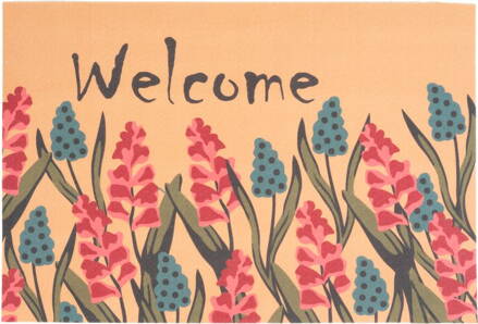 Rohožka MagicHome, pred dvere, Welcome, plast/latex, 40x60 cm
