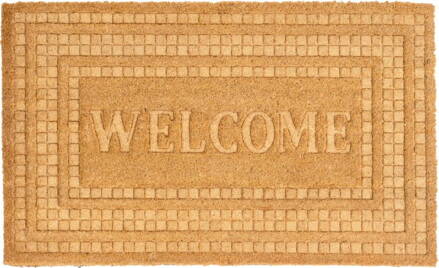 Rohožka MagicHome, pred dvere, Welcome, plast, 45x75 cm