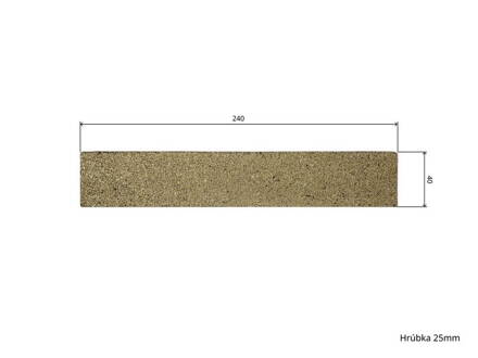 Šamot 24 x 4 x 2,5