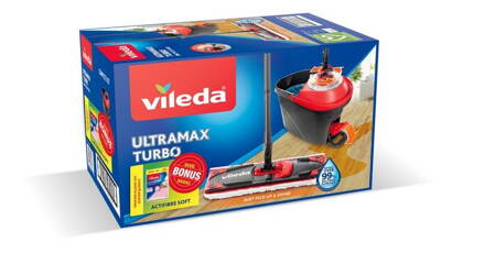 Súprava upratovacia Vileda Ultramax TURBO mop+vedro + FROSCH zadarmo