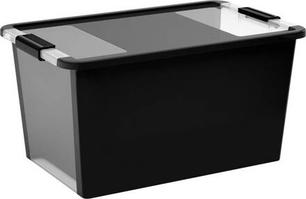 Box KIS Bi-Box L, 40L, čierny, 35x55x28 cm, s vekom