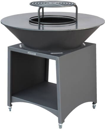 Gril Strend Pro Fiesta, prevedenie antracit, oceľ priemer 100 cm, s ohniskom