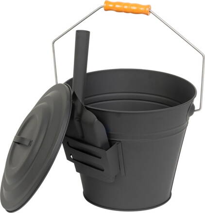 Vedro Strend Pro na popol, s lopatkou, 12 lit., 30x25 cm