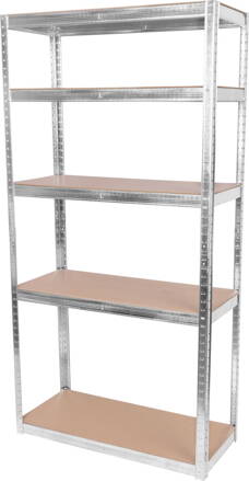 Regal Racks RAT40 MS, 1800x900x400 mm, kovový, 5 políc, max. 175 kg, MDF