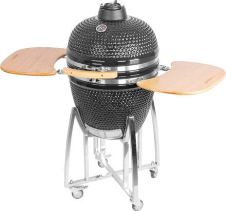 Gril BBQ Kamado Egg 21", 130x73x122, priemer 46,7 cm, gril výška 91 cm, čierny