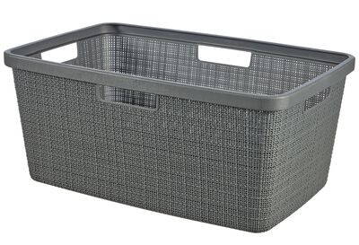 Kôš Curver® JUTE sivý 39x59x26 cm, na bielizeň, prádlo