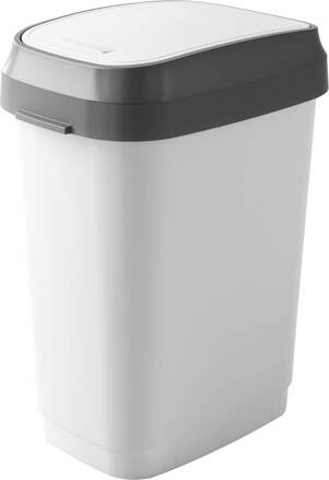 Kôš KIS Dual Swing M, 25L, biely, 37,5x26x48,5 cm, na odpadky