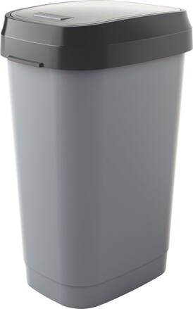Kôš KIS Dual Swing L, 50L, sivý, 42x30,5x60 cm, na odpadky