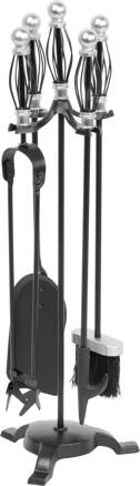 Sada kutac Homefire FT23SB, 5 dielna, poniklovaná, 66 cm