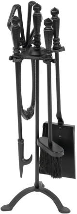 Sada kutac Homefire FT24B, 4 dielna, čierna, 60 cm