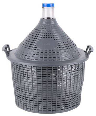 Demizon Cada Inco 25 lit, sklo/plast, 520x415/330 mm