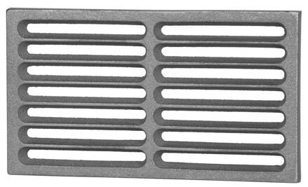 Rost liatinový 280x160x17 mm, s mostíkom
