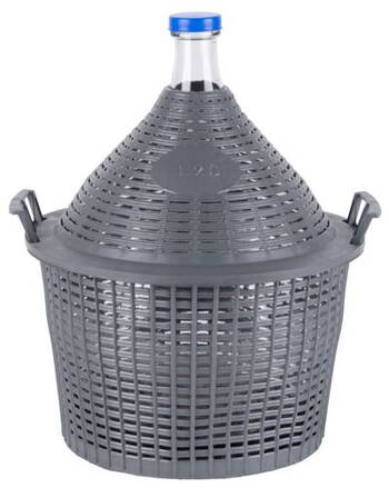 Demizon Cada Inco 20 lit, sklo/plast, 485x390/305 mm