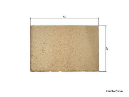 Šamot 30 x 20 x 2,5