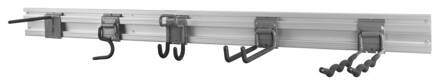 Sada skladovacia G-mate GHS6 • koľajnička 120 cm, 6 ks, + vešiaky