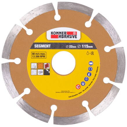 Kotuc KONER D71003 115 mm, Segment