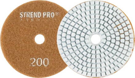 Kotúč Strend Pro Premium P200, 100 mm, leštiaci, diamantový, suchý zips