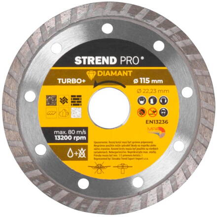 Kotuc Strend Pro 521C, 115 mm, Diamant, Turbo +