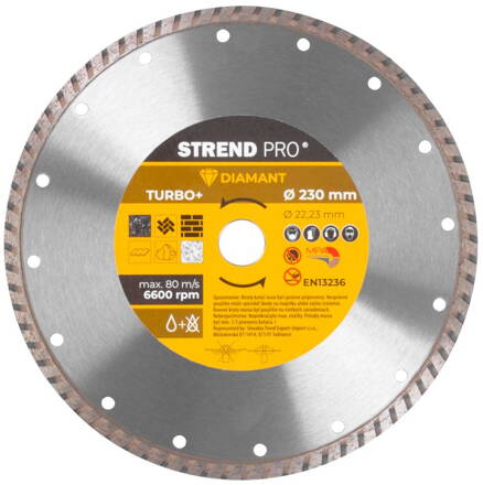 Kotuc Strend Pro 521C, 230 mm, Diamant, Turbo +