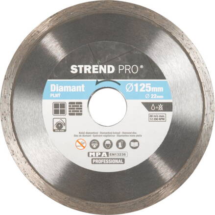 Kotuc Strend Pro 521B, 125 mm, Diamant, Plný
