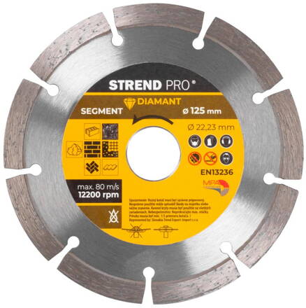 Kotuc Strend Pro 521A, 125 mm, Diamant, Segment