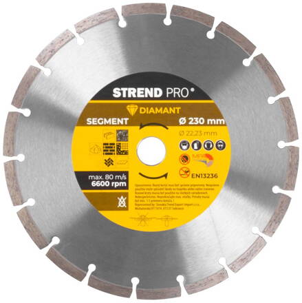 Kotuc Strend Pro 521A, 230 mm, Diamant, Segment