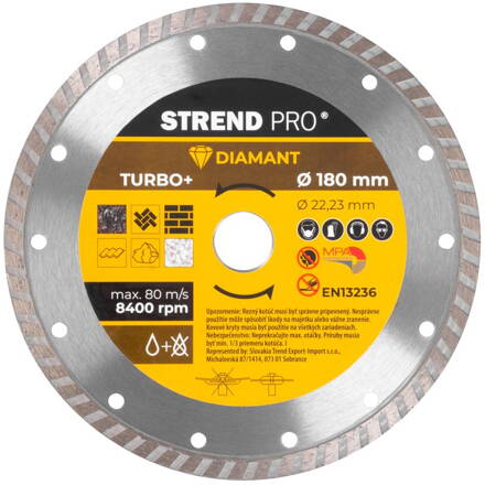 Kotuc Strend Pro 521C, 180 mm, Diamant, Turbo +