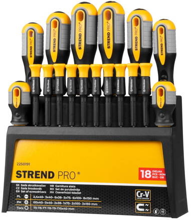 Sada skrutkovačov Strend Pro SDX72-118, 18 dielna