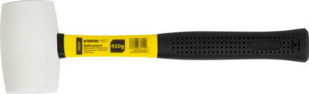 Kladivo Strend Pro HM212 450 g, gumové, WhiteHead, kov/TPR