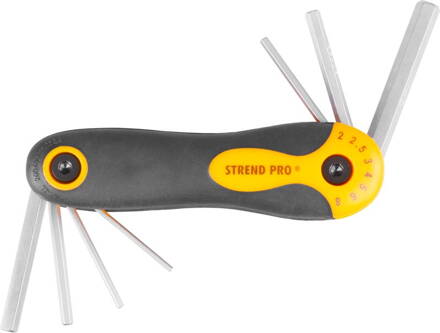 Sada kľúčov Strend Pro HK0203, 7 dielna, Hex, sklápacia, zástrčná
