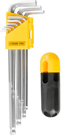 Sada kľúčov Strend Pro HK7007, 9 dielna, Hex, Cr-V, zástrčná