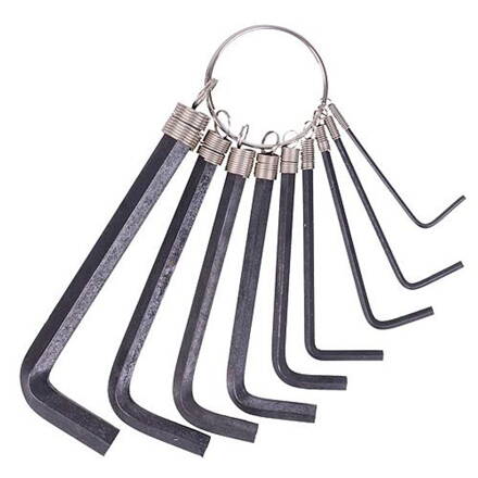 Sada kľúčov Strend Pro HK0041, 9 dielna, 1,5-10 mm, Hex, zástrčná