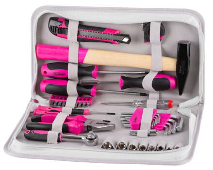 Sada náradia LADIES SET11, 39 dielna, pink/ružová