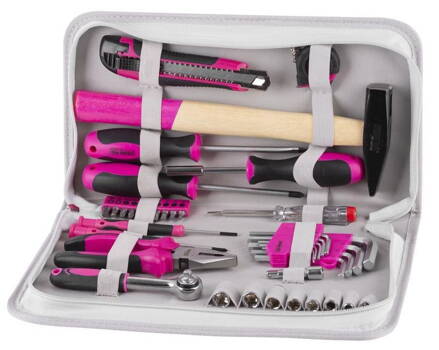 Sada náradia LADIES SET11, 39 dielna, pink/ružová