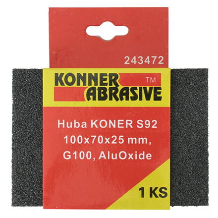 Huba KONER S92 100x70x25 mm, G120, AluOxide