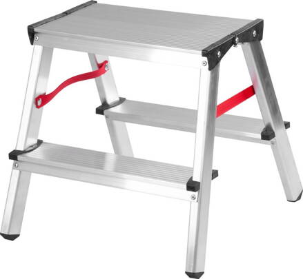 Schodiky Drabest DD2, 2x4, max. 125 kg, ALU, obojstranné