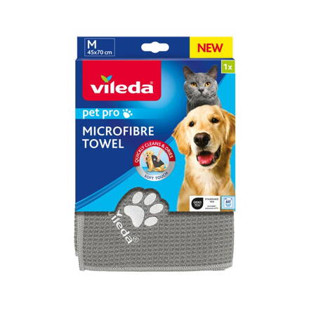 Uterák Vileda Pet Pro, mikrovlákno, na osušenie domácich miláčikov, 45x70 cm