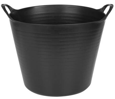 Vedro Strend Pro Flexi, čierne, stavebné, s ušami, 39x35,5 cm, 27 l