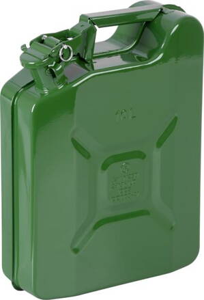 Kanister JerryCan LD10, 10 lit., kovový, na PHM, zelený