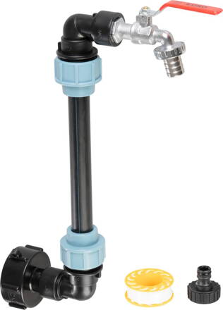 Sada Strend Pro Garden, ventil 3/4" + plastová redukcia 59 mm + výpust 3/4", na IBC nádrž